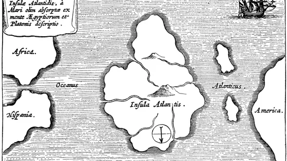 Карта Афанасия Кирхера