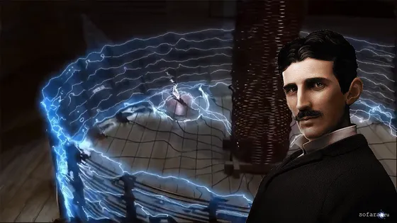 Никола Тесла ещё в 1891 году успешно получил свободную энергию из пространства